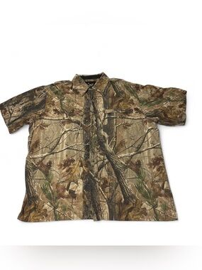 Walls Men's Short Sleeve Camo vented Shirt